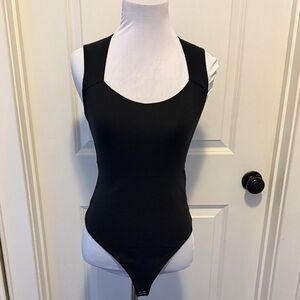 Abercrombie & Fitch Black Soft Bodysuit size small